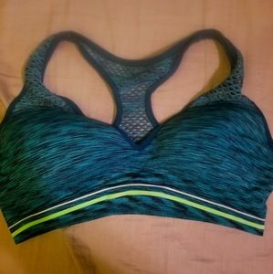 Pink Victoria secret Blue Sports Bra